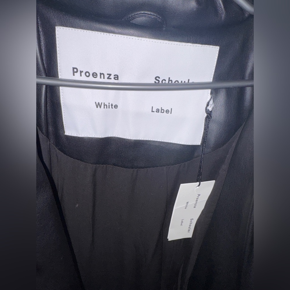 PROENZA SCHOULER Black faux leather coat - Picture 5 of 7